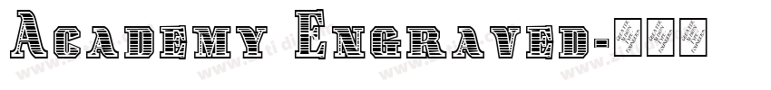 Academy Engraved字体转换